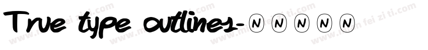 True type outlines字体转换